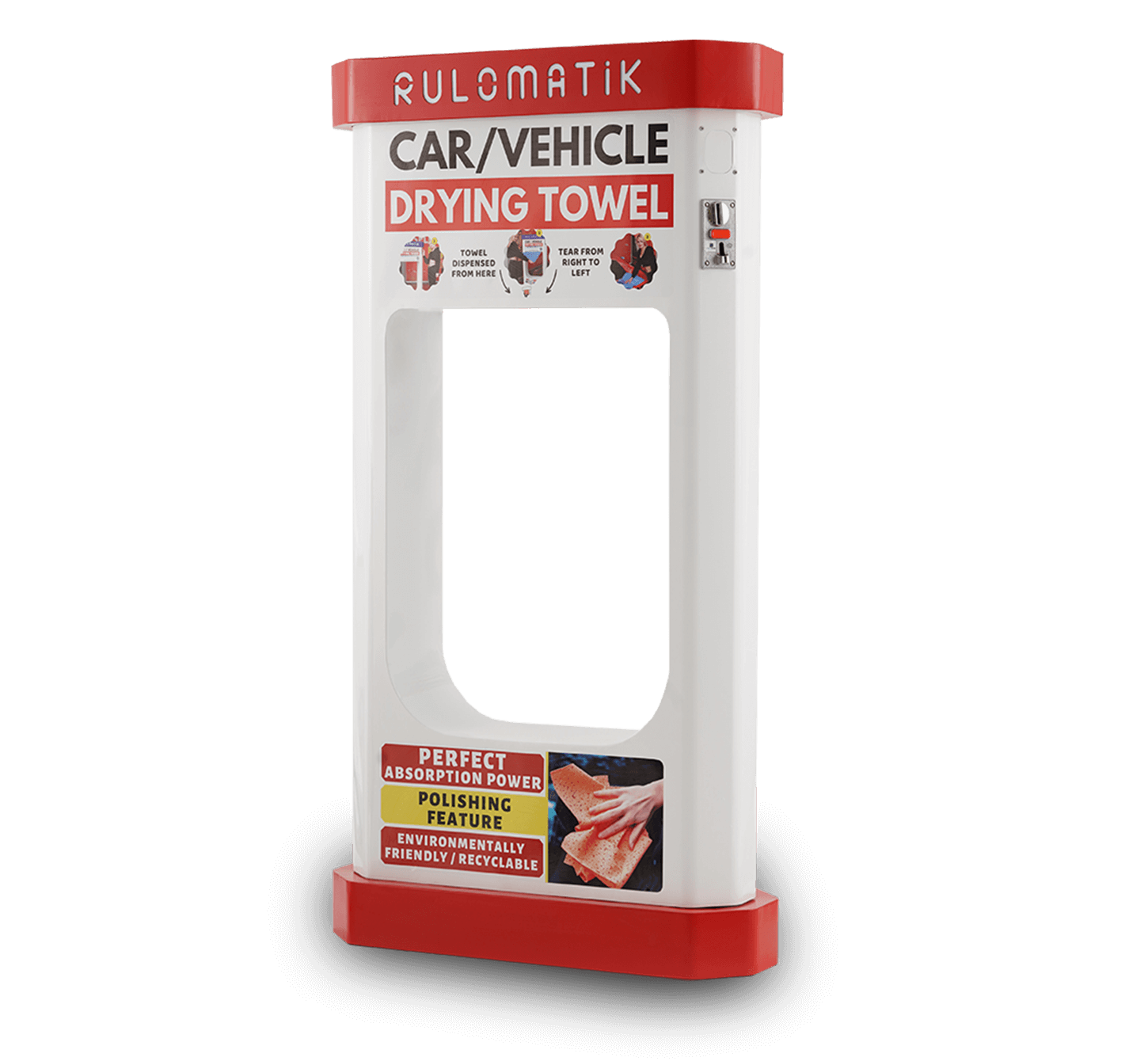 Rulomatik™ Car Drying Towel Vending Machine